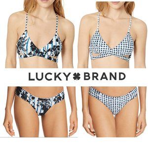 NWT Lucky Brand Reversible Bikini Set Medium